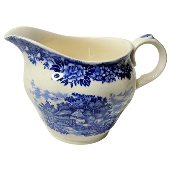 English Village Salem China Co Sugar Bowl With Lid & Creamer Set England Vintage - Picture 11 of 16